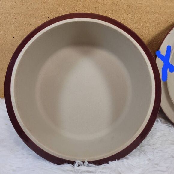 Pampered Chef Family Heritage Cranberry Small Round Baking Dish- NO COVER - Picture 3 of 6